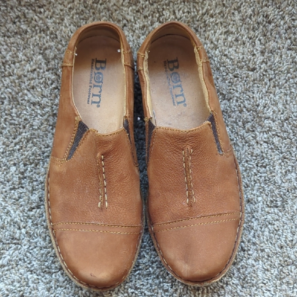 Born Women's Tan Leather Mules